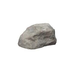 outdoor essentials outdoor faux rock cover - for landscaping, yard décor, & gardens - water-proof, lightweight, wind-resistant, grey, small