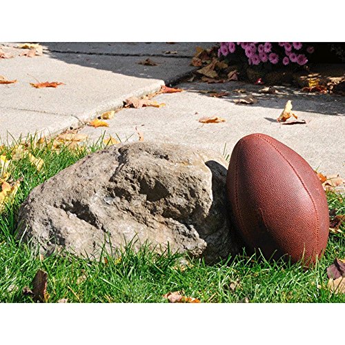 Outdoor Essentials Outdoor Faux Rock Cover - for Landscaping, Yard Décor, & Gardens - Water-Proof, Lightweight, Wind-Resistant, Grey, Small