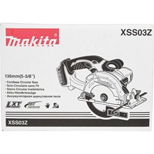 Makita XSS03Z 18V LXT Lithium-Ion Cordless 5-3/8-Inch Circular Trim Saw (Tool Only, No Battery)