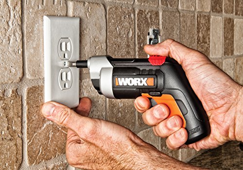 Worx WX252L 4V XTD Xtended Reach Cordless Screwdriver, Red