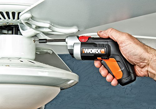 Worx WX252L 4V XTD Xtended Reach Cordless Screwdriver, Red