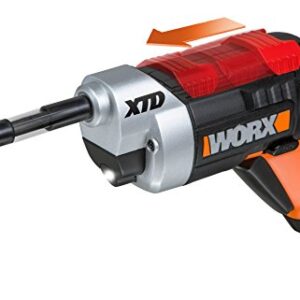 Worx WX252L 4V XTD Xtended Reach Cordless Screwdriver, Red