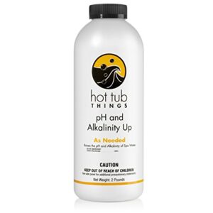 hot tub things ph up and alkalinity up 2 pounds - protects your spa with ph plus and alkalinity increaser for hot tub, pool, and swimming pool spa.