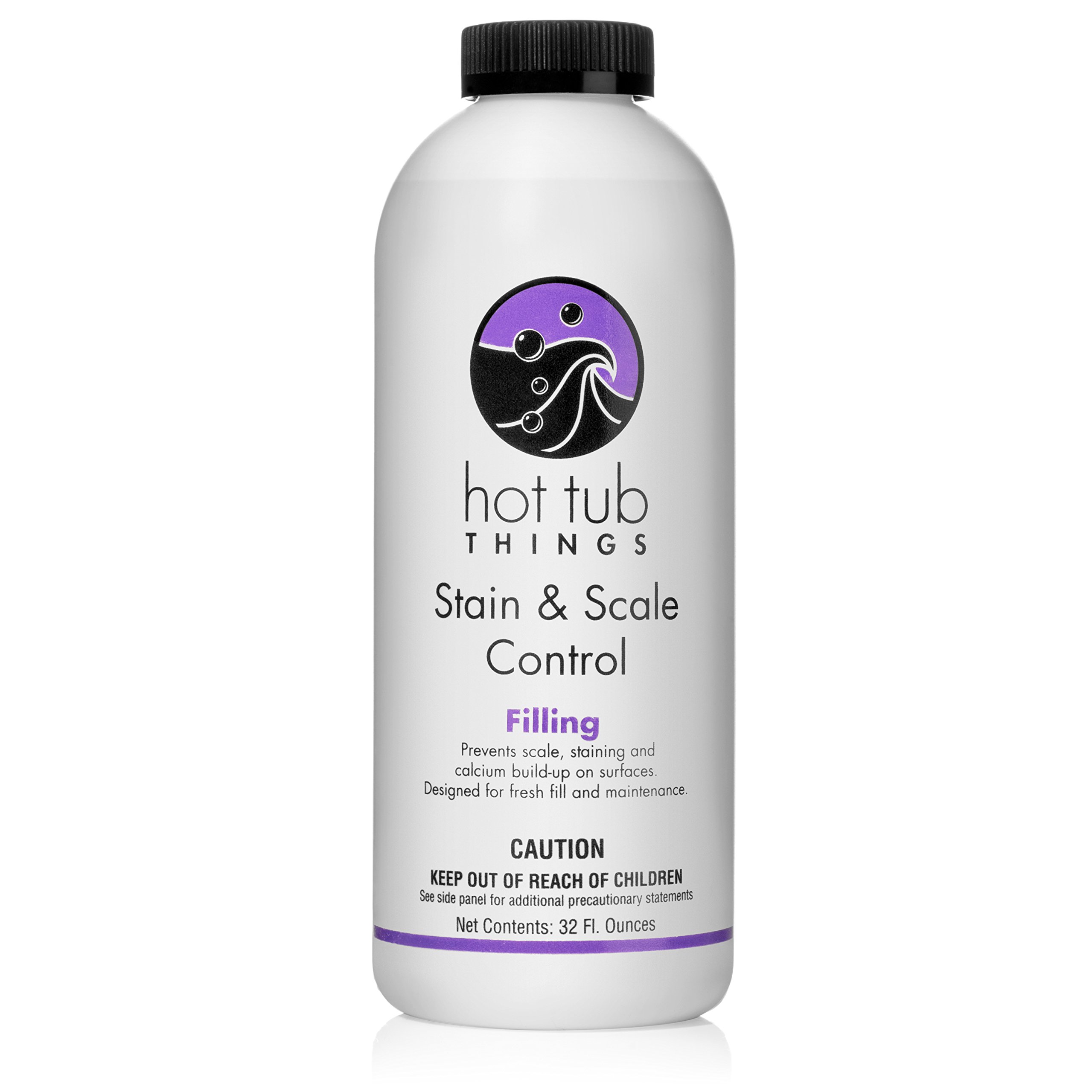 Hot Tub Things Stain and Scale Control 32 Ounce - Prevents Discoloration and Staining of Spa Surface