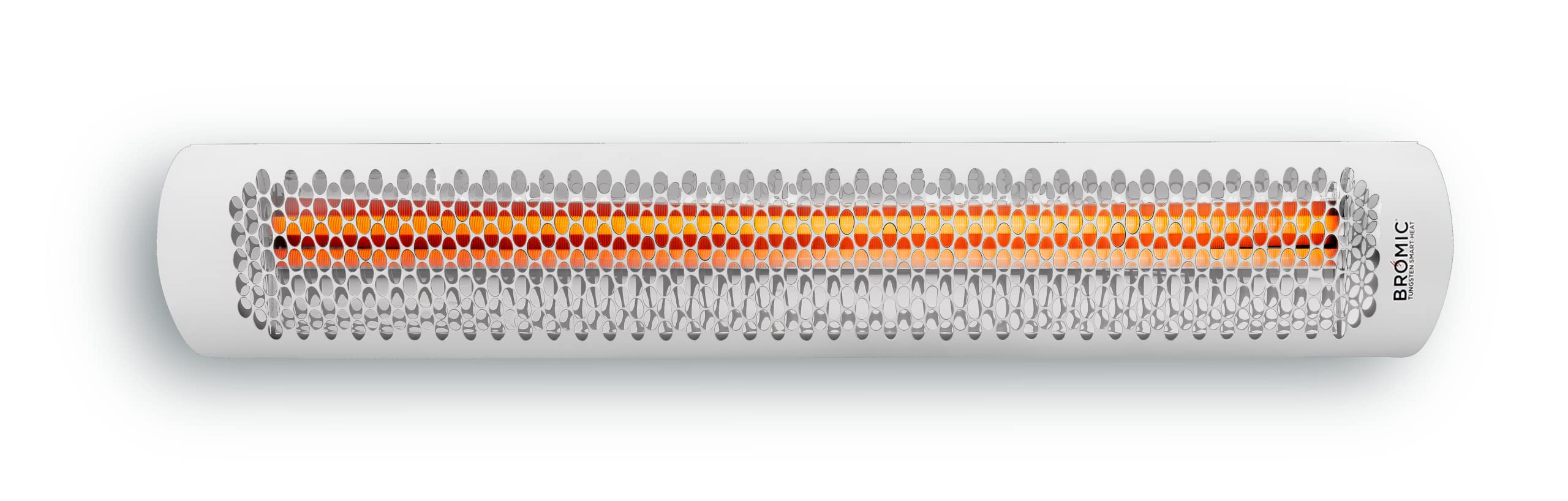 Bromic Heating Tungsten Smart-Heat 56-Inch 6000W Dual Element 240V Electric Infrared Patio Heater - White