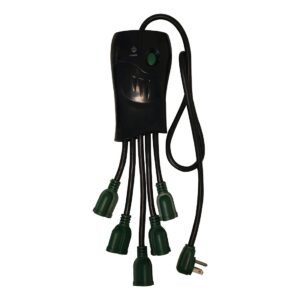 gogreen power (gg-5oct) 5 outlet surge protector, black