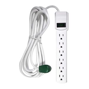go green power inc. go green power gogreen power gg-16103m-12 - 6 outlet surge protector with 12ft cord, white
