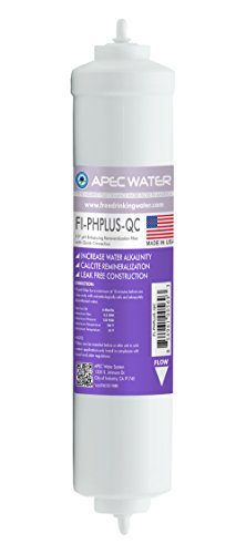 APEC 10" US Made High Purity Ph+ Calcium Carbonate Alkaline Filter with ¼” Quick Connect For Reverse Osmosis Water Filter System (For Standard System, Replacement Filter Only FI-PHPLUS-QC)