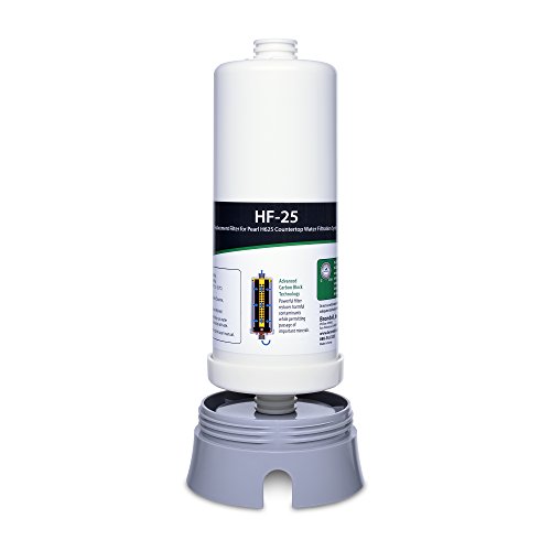 Brondell HF-25 Carbon Block Water Filter Replacement for Pearl Countertop Filtration System