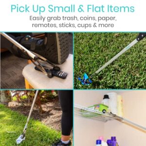 Vive Suction Cup Grabber Reacher 32" - Elderly Grab It Reaching Pickup Tool Heavy Duty for Seniors - Trash, Sticks, Litter Picker Upper - Extra Long Reach Handle & Handy Extension Arm Claw