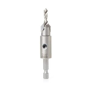 amana tool - 55276 replacement carbide tipped countersink with slow spiral hss m2 drill fo
