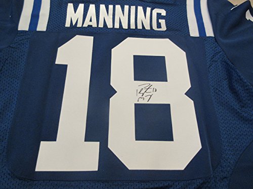 Peyton Manning Autographed Indianapolis Colts Jersey W/PROOF, Picture of Peyton Signing For Us, Denver Broncos, Indianapolis Colts, Super Bowl XLI, Super Bowl Champions, Tennessee Volunteers, Vols, Pro Bowl, Super Bowl XLVIII