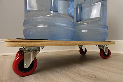 Move-It 3362 Premier 23-Inch x 12-Inch Rectangle Wood Platform Dolly, 530-lb Load Rating
