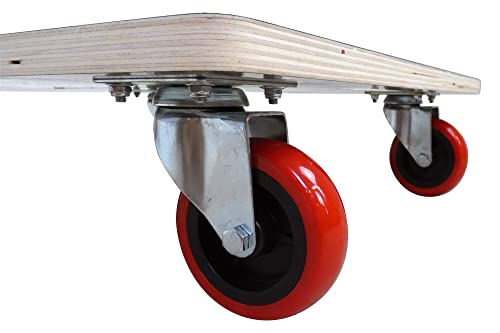 Move-It 3362 Premier 23-Inch x 12-Inch Rectangle Wood Platform Dolly, 530-lb Load Rating