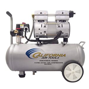 California Air Tools 6010LFC 1.0 HP Ultra Quiet and Oil-Free Industrial Air Compressor, 6.0-Gallon