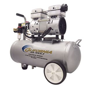 California Air Tools 6010LFC 1.0 HP Ultra Quiet and Oil-Free Industrial Air Compressor, 6.0-Gallon