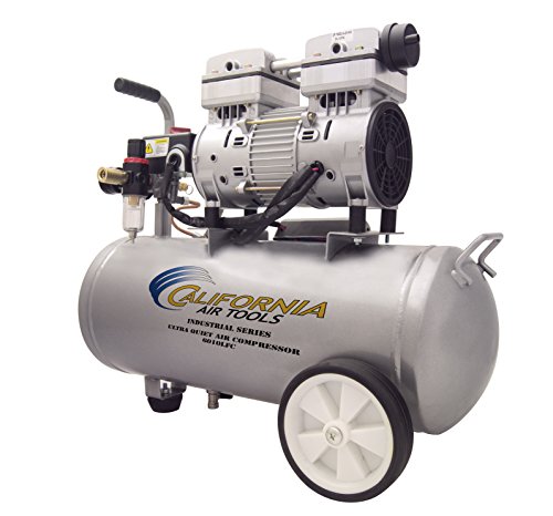 California Air Tools 6010LFC 1.0 HP Ultra Quiet and Oil-Free Industrial Air Compressor, 6.0-Gallon