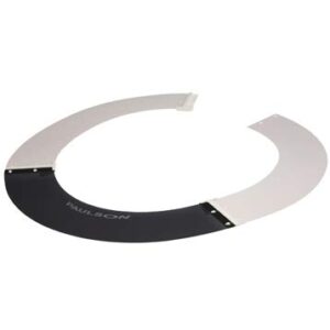 paulson a-s4-f smoke/white sun shield visor for fibre-metal full brim hardhats