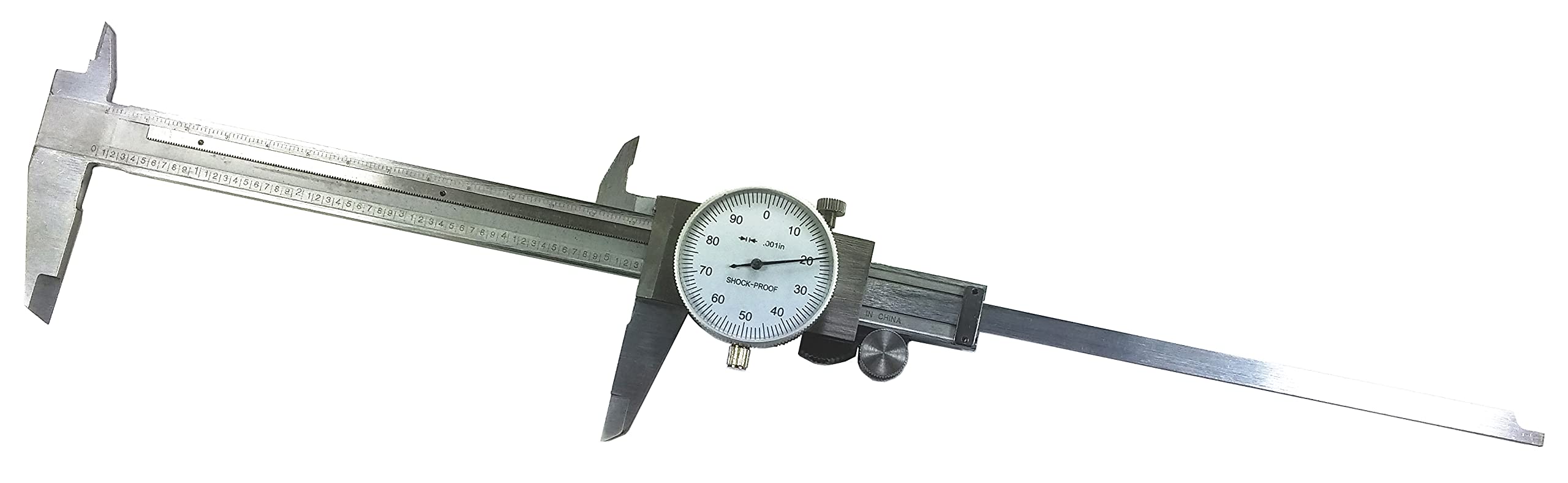 Utility Dial Caliper - 6 Inch with 0.001" Precision, Stainless Steel, Shockproof by Science Purchase