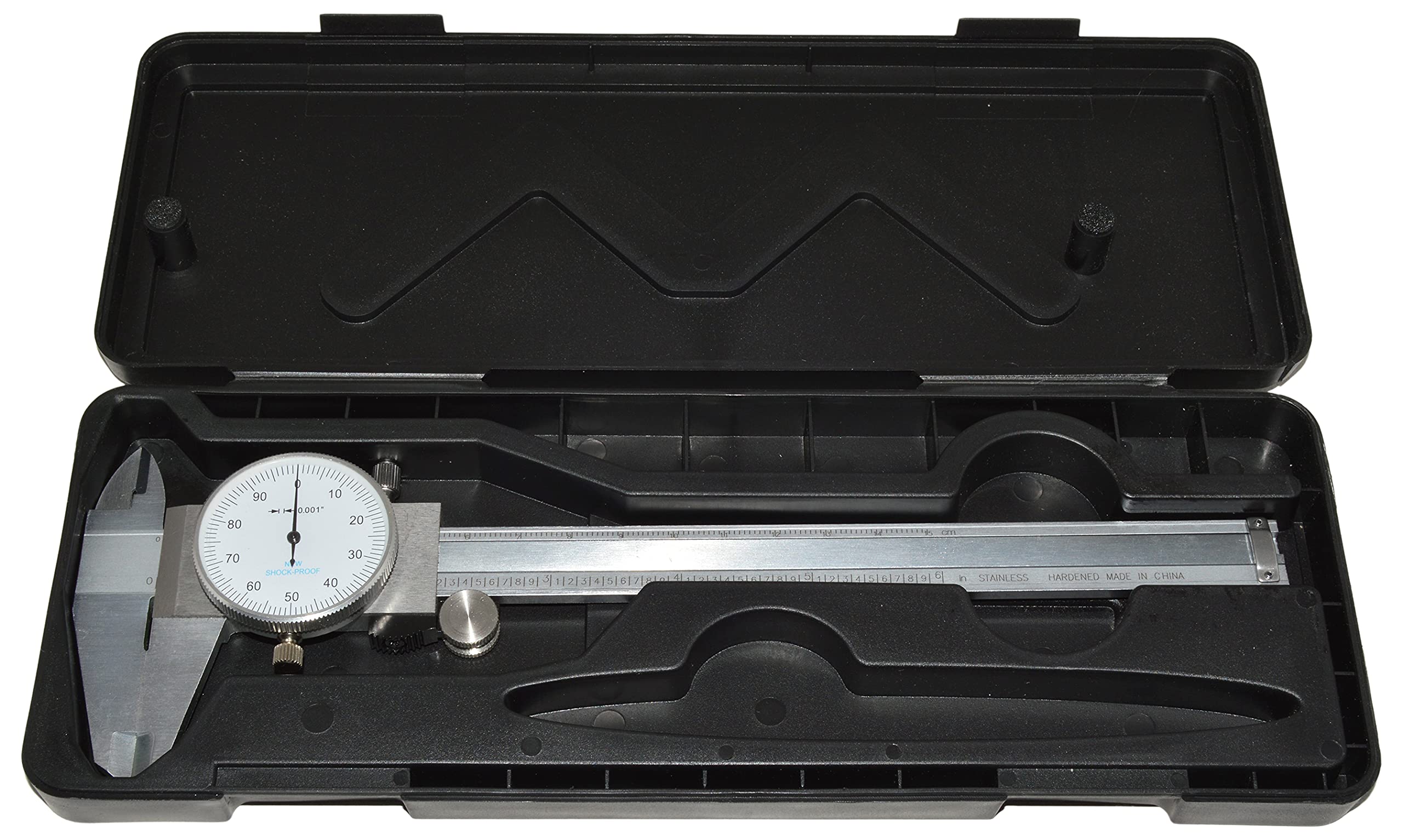 Utility Dial Caliper - 6 Inch with 0.001" Precision, Stainless Steel, Shockproof by Science Purchase