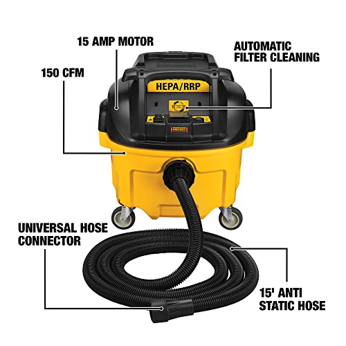 DEWALT Dust Extractor, Automatic Filter Cleaning, 8-Gallon (DWV010)