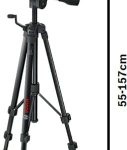 Bosch Professional Tripod for Lasers and Levels BT 150 (Height: 55-157 cm, Thread: 1/4")