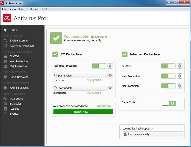 Avira Antivirus Pro - 3Users (9 PC)/2Years [Online Code]