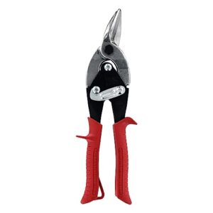 midwest aviation snip - left cut regular tin cutting shears with forged blade & kush'n-power comfort grips - mwt-6716l