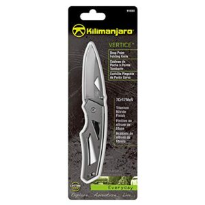 Kilimanjaro Vertice 6-Inch Everyday Folding Knife, Silver