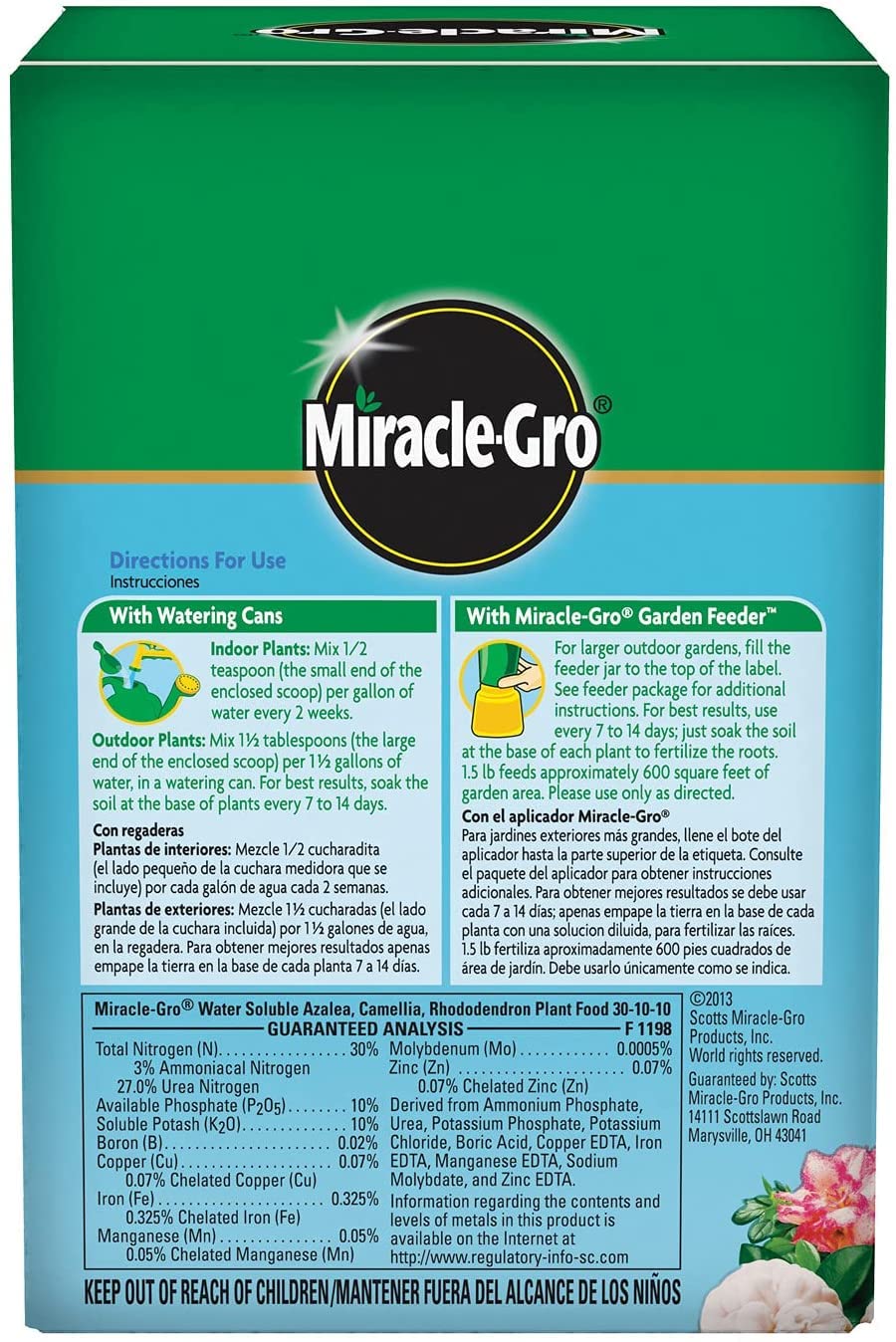 MIRACLE GRO ACID 1.5#