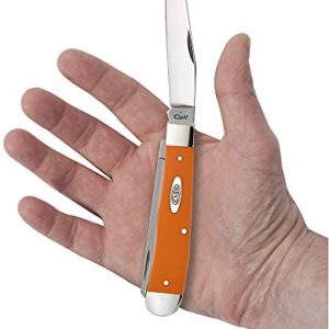 CASE XX WR Pocket Knife Orange Synthetic Trapper Item #80500 - (4254 SS) - Length Closed: 4 1/8 Inches