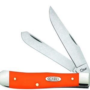 CASE XX WR Pocket Knife Orange Synthetic Trapper Item #80500 - (4254 SS) - Length Closed: 4 1/8 Inches