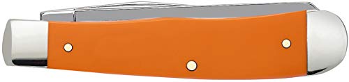 CASE XX WR Pocket Knife Orange Synthetic Trapper Item #80500 - (4254 SS) - Length Closed: 4 1/8 Inches