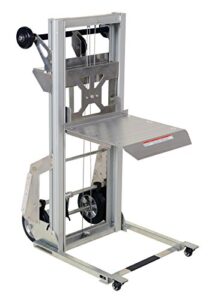 vestil pall-200 aluminum portable load lifter 32-7/16 in. x 12-1/8 in. x 44-15/16 in. 200 lb. capacity silver
