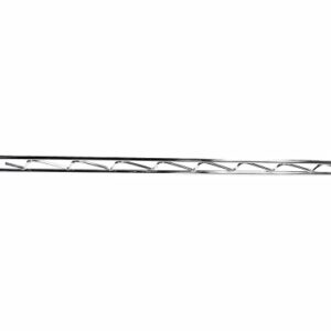 Nexel AHR24C Nexel Chrome Hanging Rail 24"W, Silver, 100 Lbs Capacity