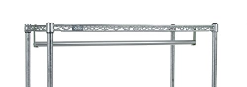 Nexel Coat Rack Rod Kit, 48"W, Chrome Finish