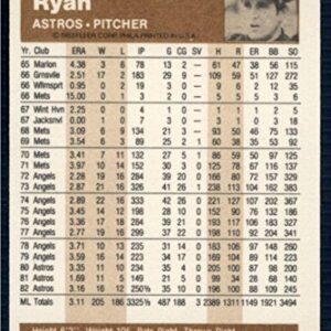 Baseball MLB 1983 Fleer #463 Nolan Ryan Astros