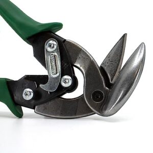 MIDWEST Aviation Snip - Right Cut Upright Tin Cutting Shears with Forged Blade & KUSH'N-POWER Comfort Grips - MWT-6900R