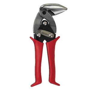midwest aviation snip - left cut upright tin cutting shears with forged blade & kush'n-power comfort grips - mwt-6900l