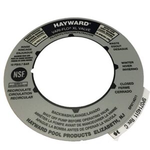 hayward multiport valve position label