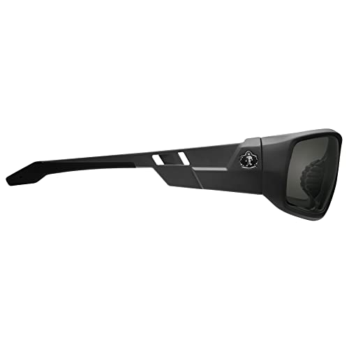 Ergodyne Skullerz Odin Safety Sunglasses, ANSI Z87 Impact Resistant, Durable Full Frame, Non Slip, Polarized, Anti Fog