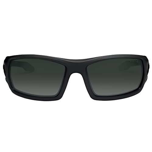 Ergodyne Skullerz Odin Safety Sunglasses, ANSI Z87 Impact Resistant, Durable Full Frame, Non Slip, Polarized, Anti Fog