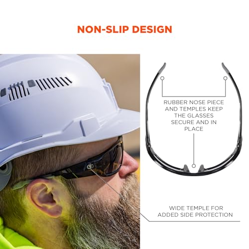 Skullerz Odin Anti-Fog Safety Sunglasses - Black Frame, Smoke Lens