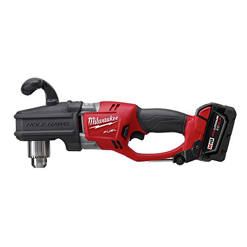 Milwaukee Electric Tool 2708-22 M18 FUEL HOLE HAWG Brushless Right Angle Drill Kit, 18 V, Lithium-Ion, 1/2" Quick-Lock, Keyless Chuck