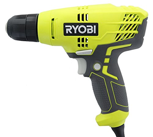 Ryobi D43K 5.5 Amp 3/8 Inch 1,600 RPM Variable Speed Trigger Corded Power Drill