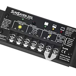 MORNINGSTAR SS-20L-12V SunSaver 20 A with LVD 12 V 100% Duty Cycle -40 to 85ºC Solar Controller - 1 item(s)