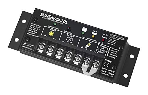 MORNINGSTAR SS-20L-12V SunSaver 20 A with LVD 12 V 100% Duty Cycle -40 to 85ºC Solar Controller - 1 item(s)