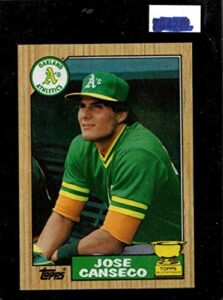 1987 topps #620 jose canseco - oakland athletics mlb