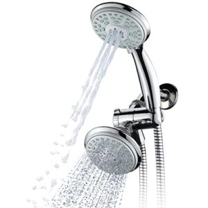 aquadance by hotelspa 24-setting slimline showerhead and hand shower combo