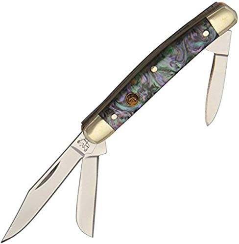 Hen & Rooster HR303IAB Stockman Imitation Abalne Tactical Folding Knives